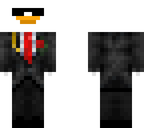 buen pato entrajado con gafas