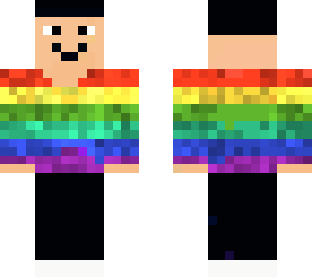 my skin rainbow sweater smiling (thx rozella)