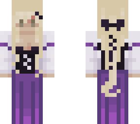purple skirts
