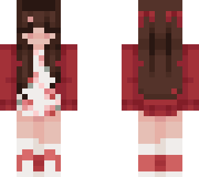 -red floral-