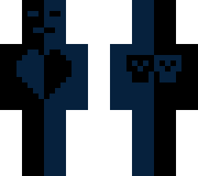 blue on black