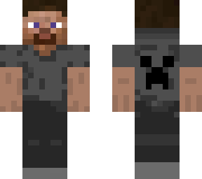 detailed grey steve