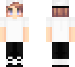 white shirt with hat