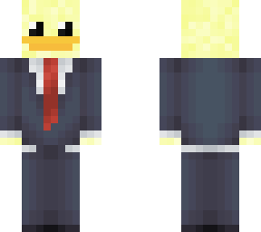 duck man in a suit