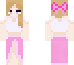 pink morning girl