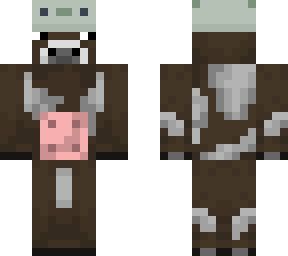 cow with axolotl hat/cap