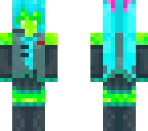 hatsune miku but green