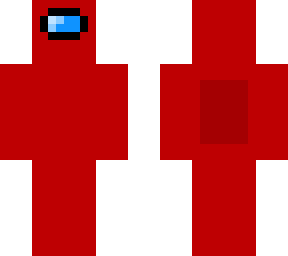 red among us (if you move the head you will see a big mouth)