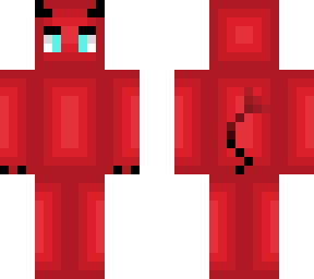 Devil with blue eyes | Minecraft Skin