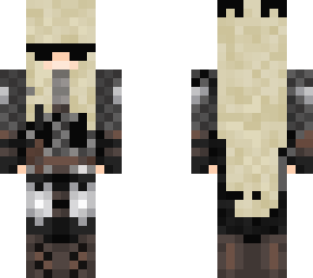 blonde cool knight girl