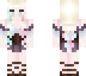 blue blonde pink hair