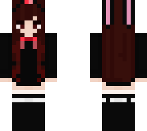 somy lace black pink bunnypink