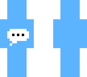 texting blue skin