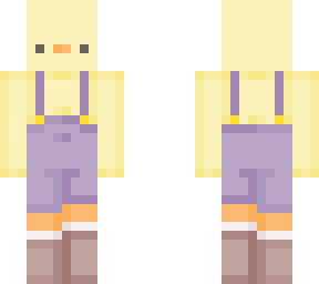 duck in purple overalls <3