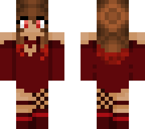 red dressed girl