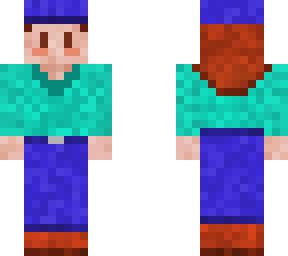 turquoise and hat