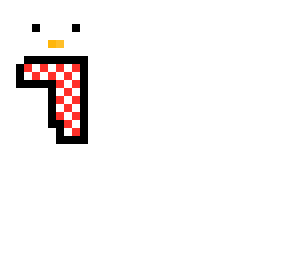 duck with scarf