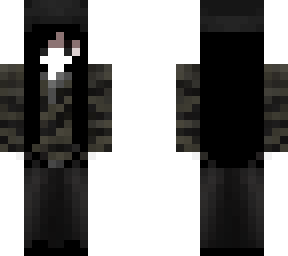 emo goth girl with black hair