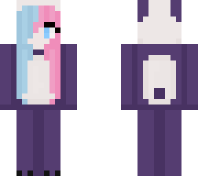 purple panda girl