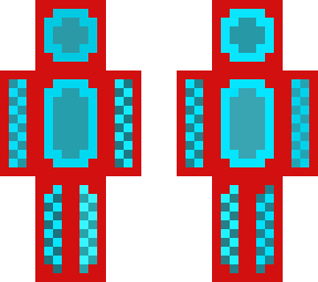 red and light blue and dark blue effect