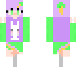 unshaded purple bunny girl