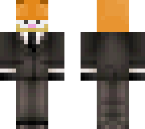 garfield in a suit