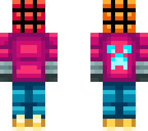 rubik's cube in a cool hoodie (hive style)