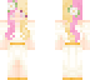 white gown
