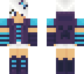 white-haired girl