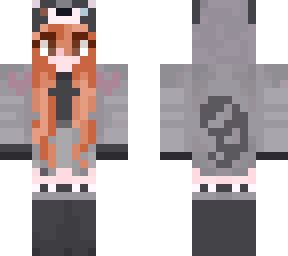 recolor red hair raccoon onesie