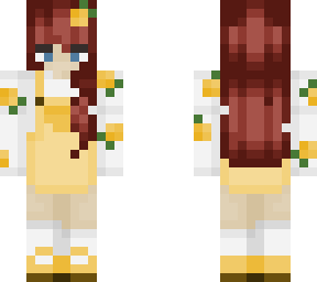 red hair and lemon overalls <3