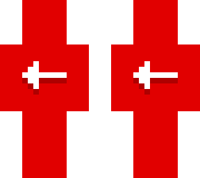red skin with arrow