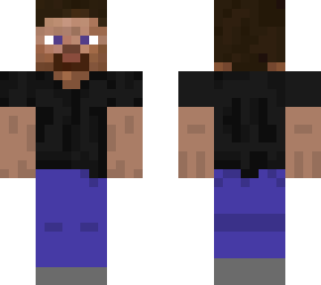 black shirt steve with longer shirt