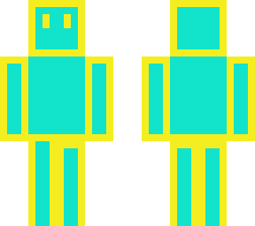 blue yellow slime guy
