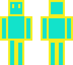 green blue yellow slimy funny guy