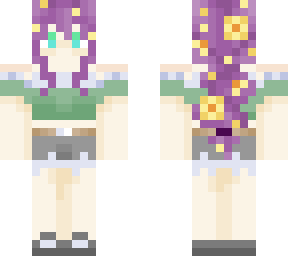 purple flower braid