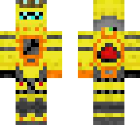 advanced mining robot with flight suit