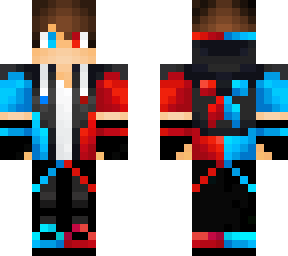 blue & red