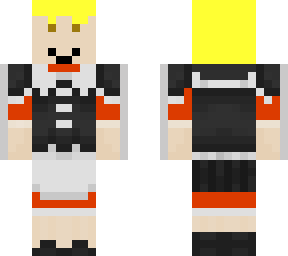 my skin in a maid outfit