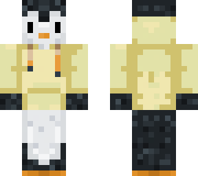 penguin with yellow jacket