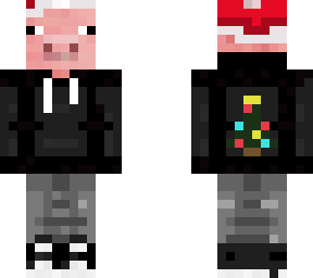 chrismas hoodie pig