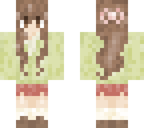 green cardigan
