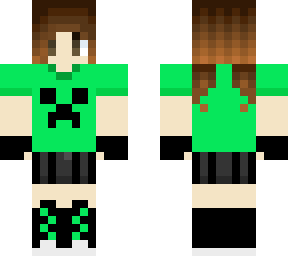 me wearing creeper shirt