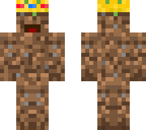 some dirt guy wjit a crown