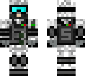 white sff member cyan eye protection