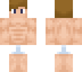 without anything but a boxer