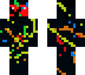 black rainbow man