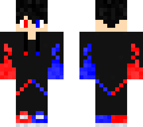 blue and red