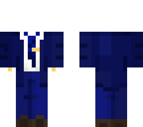 blue suit with blue tie template