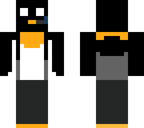 penguin with headphone + mic